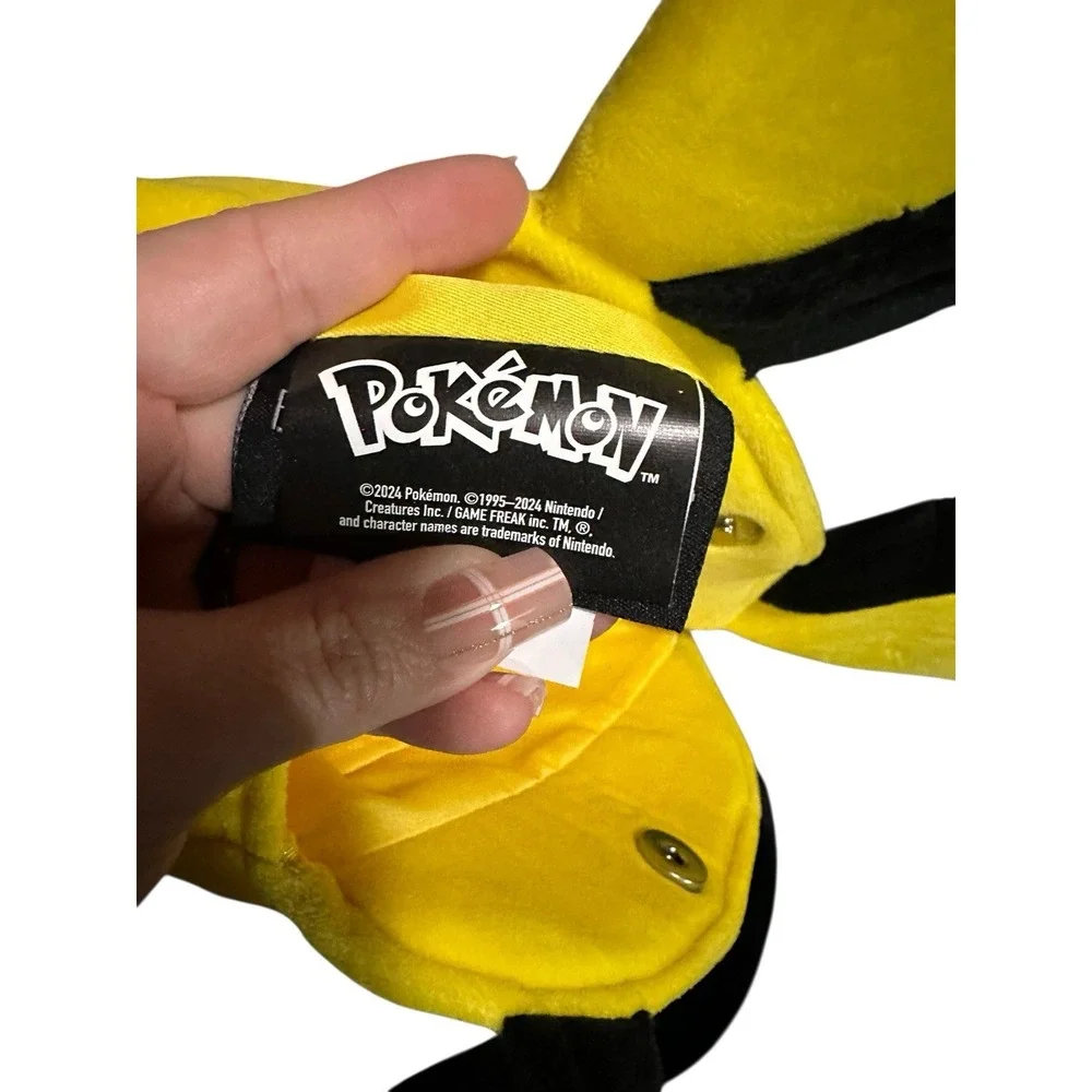 NEW bioworld‎ pokemon super soft yellow tote bag PIKACHU